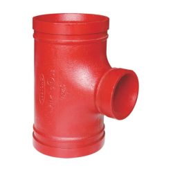Grooved reducing tee
